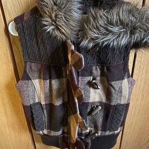 BKE Buckle Wool Vest